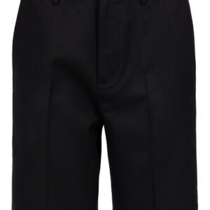 Black Senior Boys Slim Fit Shorts
