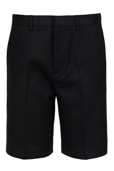 Black Senior Boys Slim Fit Shorts