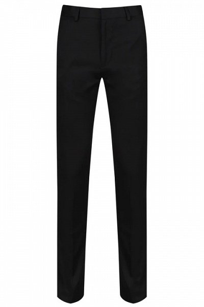 Black Senior Boys' Slim Fit Trousers
